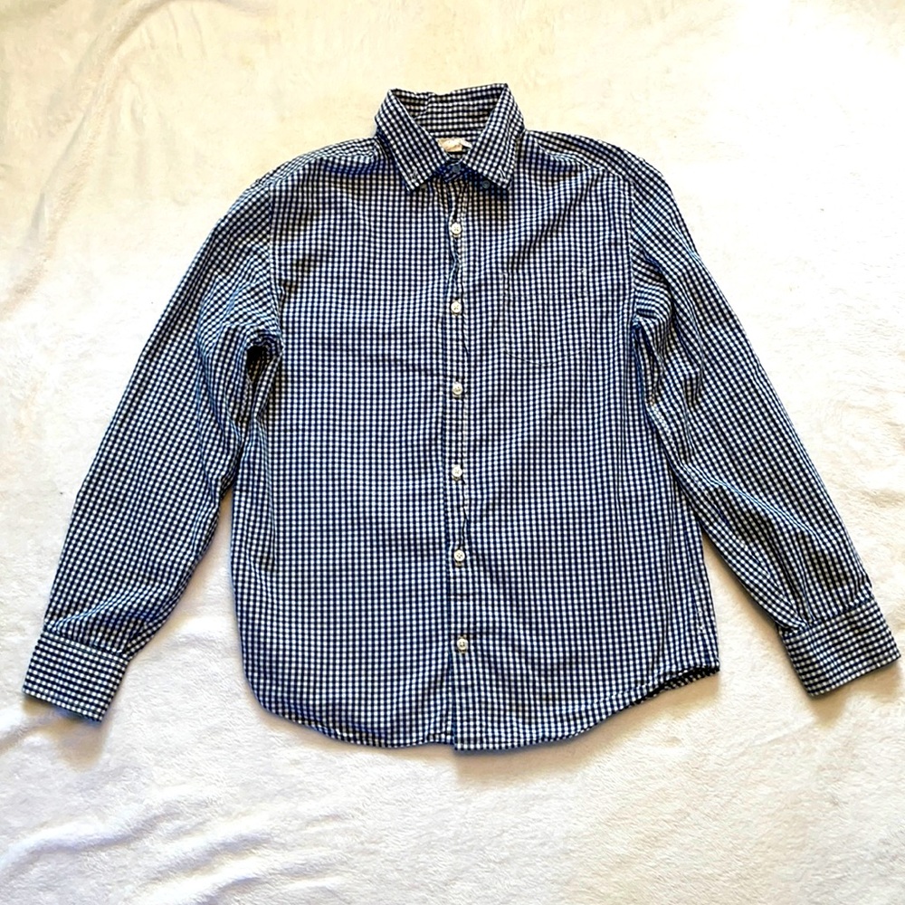 Boys 14 Long-sleeve button down CrewCuts shirt